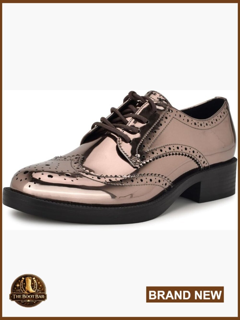 Lace-Up Block Heel Loafers, Round Toe, 1.26" Heel, Casual Shoes